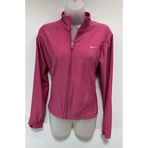 Nike Dri-Fit Bright Pink Women’s Full Zip M Athletic Track Jacket